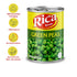 15 oz (Pack 12) Rica Rondo Green Peas, Canned Vegetables, Can
