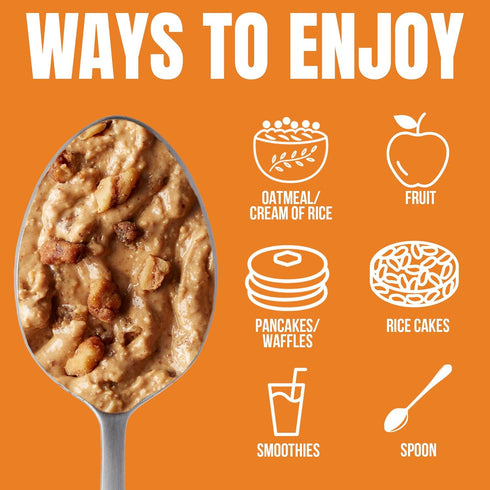 Fit Butters Charley's Famous Carrot Cake Cashew Almond Butter (Vegan) Spread - Added Protein and Coconut Oil, Low Carb