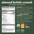 55% 6 Pack Theo Chocolate Almond Brittle Crunch Organic Dark Chocolate Bar, Cacao, | Vegan, Fair Trade