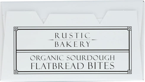 4 Rustic Bakery, Flatbread Bites Olive Oil Sel Gris Organic, Ounce