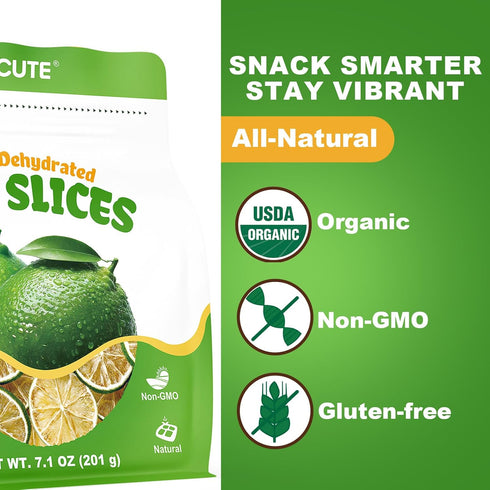 7.1 Oz Simmer (Pack 2, Organic Dehydrated Limes Slices | Natural & No Additives No Sugar Added Dried Fruit