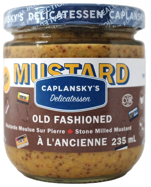 Caplansky's Delicatessen Caplanskys Deli Mustard - Old Fashioned - Kosher, Vegan, Non GMO, Gluten