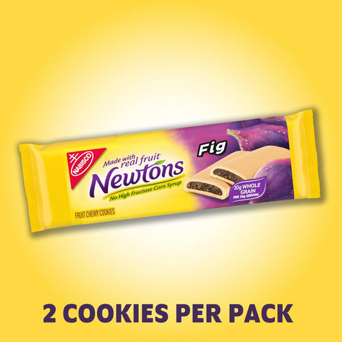 Fig Newtons 40 Packs (Pack 2) Newtons Fig Bars, Soft Fruit Chewy Bars, Vegetarian, Snack