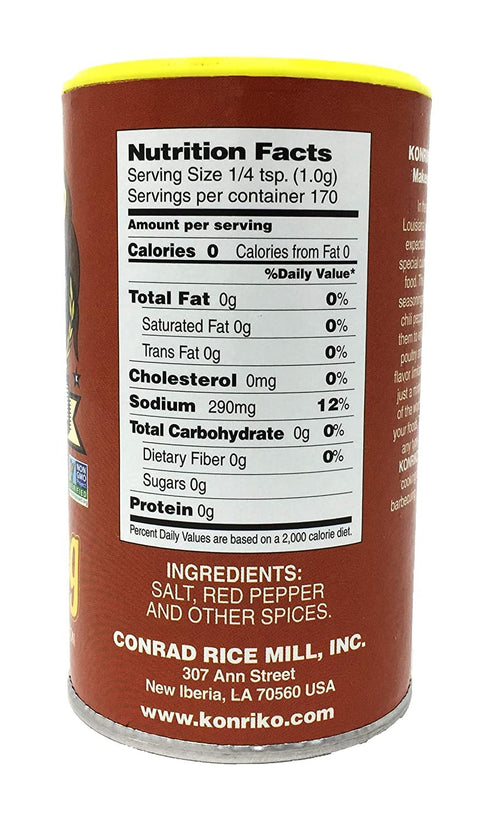 Konriko Creole Seasoning, 6 oz - Wheat Free, Gluten Free, No MSG