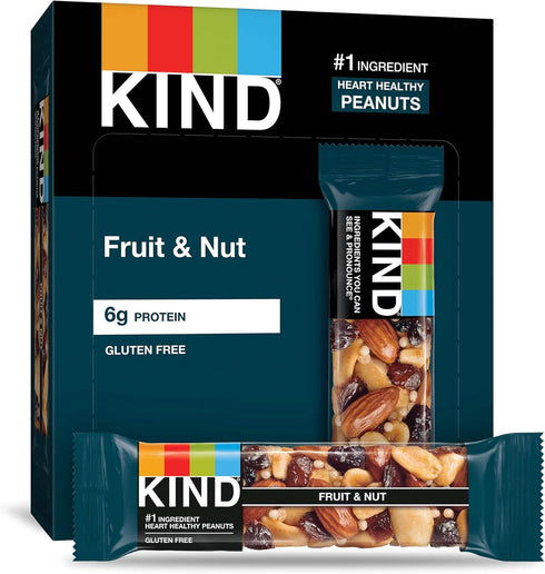 KIND (12 Count) Bars Fruit & Nut and Cranberry Almond Bars Bundle