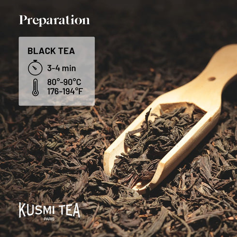 3.5 oz Kusmi Tea - Sweet Love - Organic Black Tea - Blend of Black Tea, Pink Pepper, Guarana & Spices - Flavourful