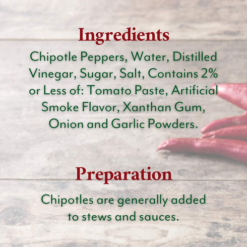26 Pack 4 Roland Foods Chipotle Peppers in Adobo Sauce, Ounce