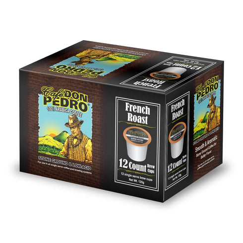 Pack 6 100% 72 Cafe Don Pedro Variety Arabica Low Acid Coffee Pods - Compatible with Keurig K-cup Coffee Maker