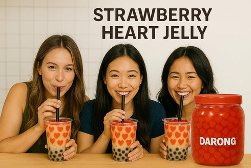 6.6 lb) Darong Coconut Jelly Topping nata de coco for Boba Tea | Ice Cream | Yogurt | Smoothie | Milk Tea | Desserts