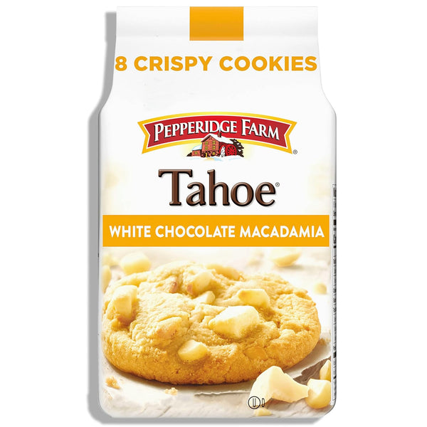 Pepperidge Farm Tahoe White Chocolate Macadamia Nut Cookies, 7.2 OZ Bag (8 Cookies)