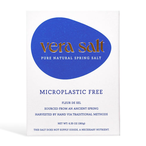 Vera Salt Fleur de Sel Spring Salt 180g Pack HandHarvested Crystals from