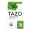 TAZO Organic Zen Green Tea, Caffeinated Tea with Refreshing Lemongrass & Spearmint,