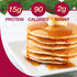 ProtiDIET Naturally Flavored Protein Pancake Mix, Low Fat, 7 Pancake Mix Packets Per Box