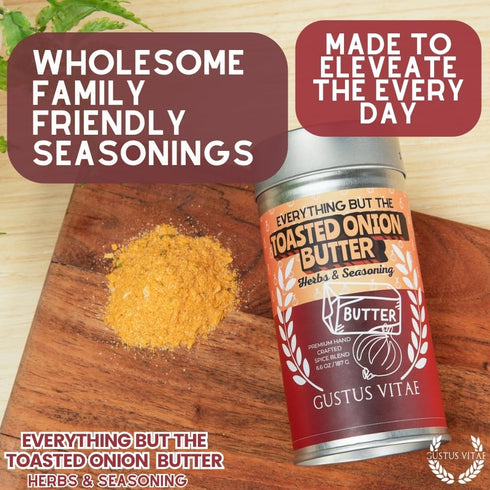 GLP-1 Everything But The Toasted Onion Butter Herbs & Seasoning | Artisanal Spice Butter Blend | All Natural, Non GMO |