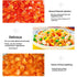 JIDUQIU 250g/8.81OZ Diced carrots Dehydrated Carrot Cubes Carrot Snack.