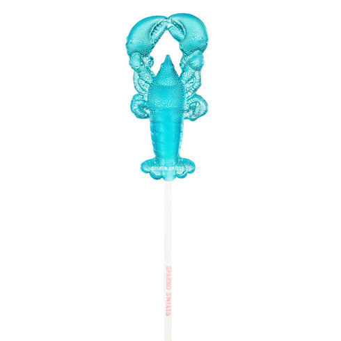 3.5 inches 24 Count, 5 lbs Sparko Sweets Blue Raspberry Lobster Lollipops, tall Large Candy, Blue, Made in USA, Perfect