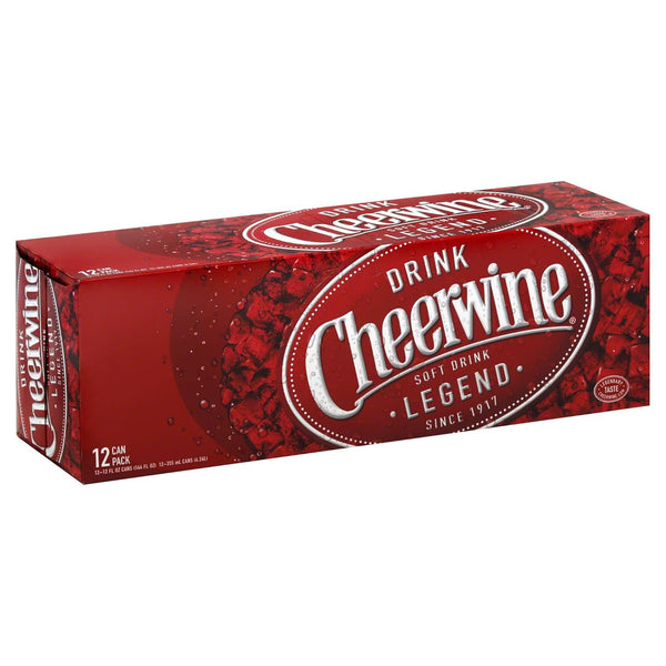 Cheerwine , Soft Drink Cans - 12 Pack, 144 Fl Oz