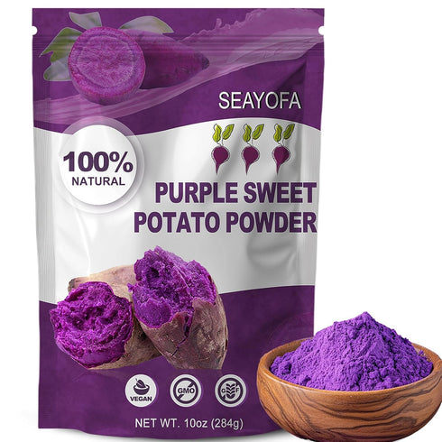 10oz Purple Sweet Potato Powder Premium Ube Powder & Natural Yam Color