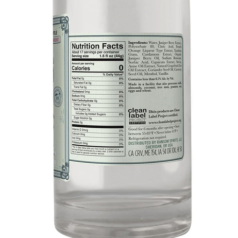 5 Pack 750 ML Dhos Handcrafted Non-Alcoholic Gin w Fever Tree Club Soda - Keto-Friendly, Zero Sugar, Zero Calories