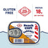 3.75 oz 16g (Pack 6) Beach Cliff Wild Caught Sardines in Mustard Sauce, Can - Protein per Serving - Gluten Free, Keto