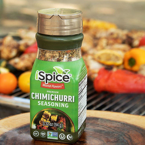 iSpice - Low-Sodium, Sugar-Free CHIMICHURRI SEASONING, World Flavor Super Spice Blend, All Natural, Ready to use as is,