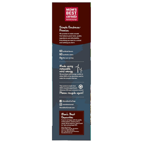 Mom's Best 22 oz (Pack 2) Blueberry Wheatfuls Shredded Wheat Cereal, Made with Whole Grain, No Artificial Flavors