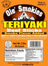 2-lb 5" (50 Buffalo Bills Teriyaki Ole' Smokies Saddlebag twist-end beef sticks per saddlebag)