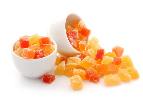 4 Food to Live Diced Fruits Mix, Pounds - Contains Dreid and Diced Mango, Pineapple, Papaya. Sweetened, Unsulfured