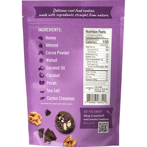 4-pack, Ona Brownie-Style Cookies Made with Honey and Dark Chocolate, Ready to eat, Gluten free, Grain free, Dairy