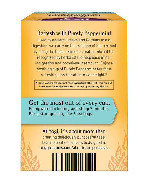 YOGI TEA 16BAGS 0.85OZ (24G) Yogi Purely Peppermint Tea NET WT