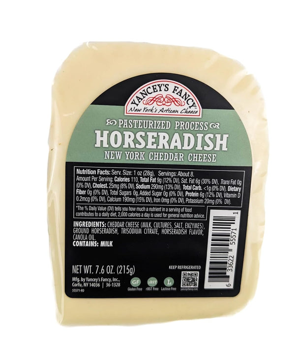 Generic Yanceys Fancy Cheese Horseradish 7.6 oz