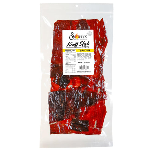 Scotty's Scottys Country Smokehouse King Slab - Teriyaki, Beef Jerky, 16 oz Large