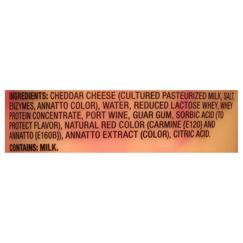 Shullsburg Creamery Pack 13 oz. - Port Wine Cold Cheese Spread