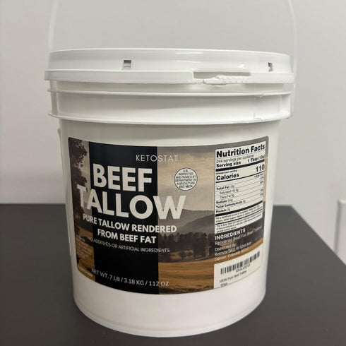 112 oz (7 lbs) Amercian Beef Tallow For Cooking or Skincare