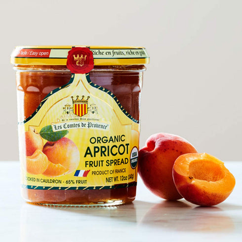 12 OZ 340 Apricot Jam Spread USDA Organic Preserve / G Made in France Traditional Jam Non GMO Gluten Free