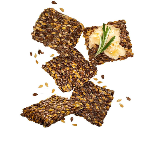 Flackers Organic Rosemary Flaxseed Crackers, 5 Ounce, Gluten Free, Non-GMO, Vegan, Keto Snack