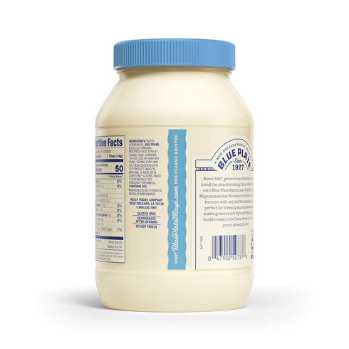 30 Oz (Pack 1) Blue Plate Light Mayonnaise, Fl Jar