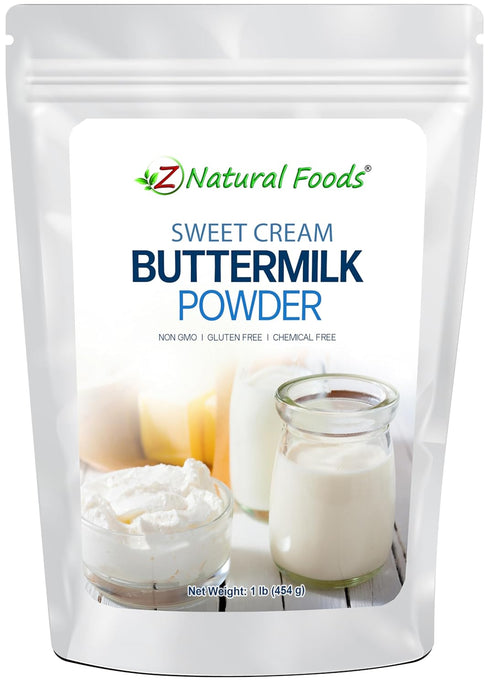 Z Natural Foods - Sweet Cream Buttermilk Powder-100% natural- Gluten Free- Non