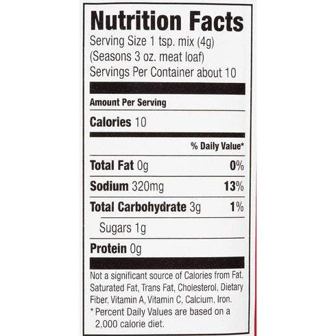 McCormick Meat Loaf Seasoning Mix, 1.5 oz (Pack of 2)