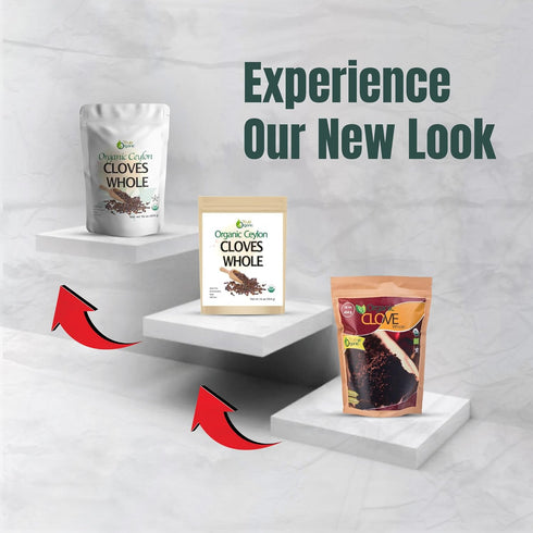 1 lb, (16 True Organic Ceylon Cloves Whole, Premium Grade, USDA Organic & Kosher Certified, Non-GMO, Fresh Organic