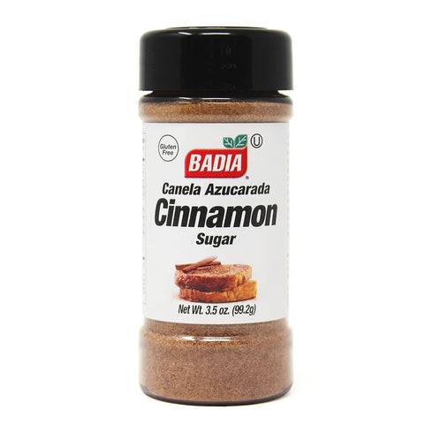 Badia Cinnamon Sugar, 3.5 oz Sweet Blend of Cane Sugar and Ground