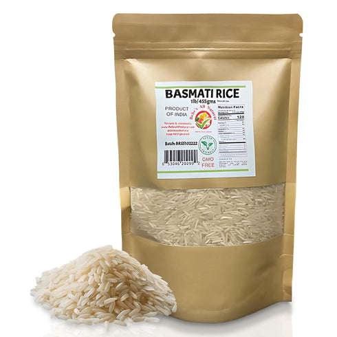 Bebes All Natural Organic Basmati Rice, Extra Long Grain, Aromatic and Fluffy,
