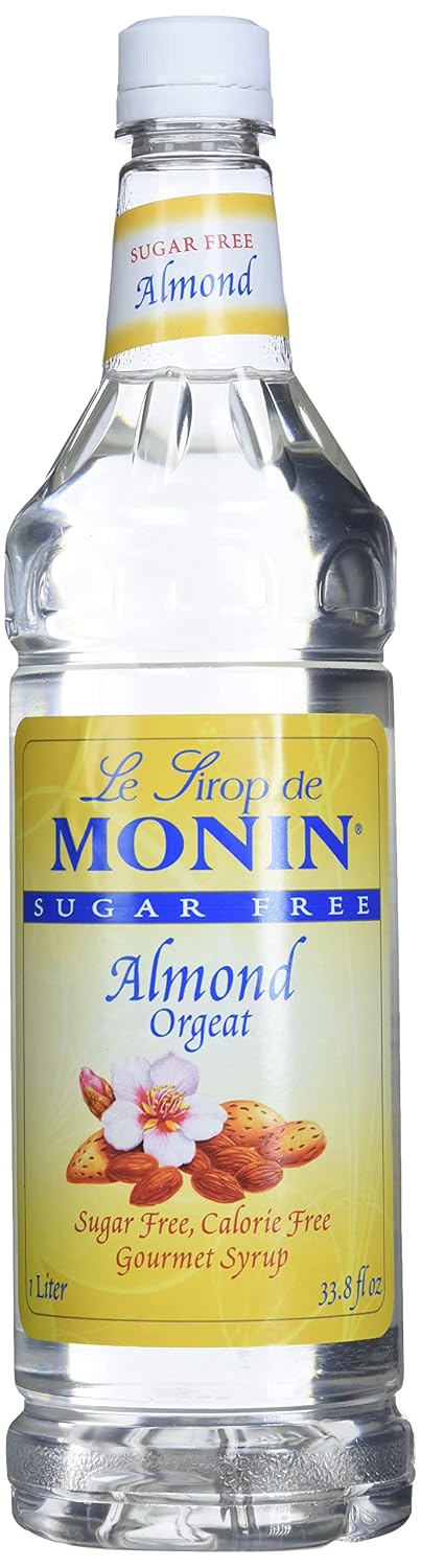 Monin - Sugar Free Almond Syrup, Subtle Sweetness with Rich Almond Flavor,
