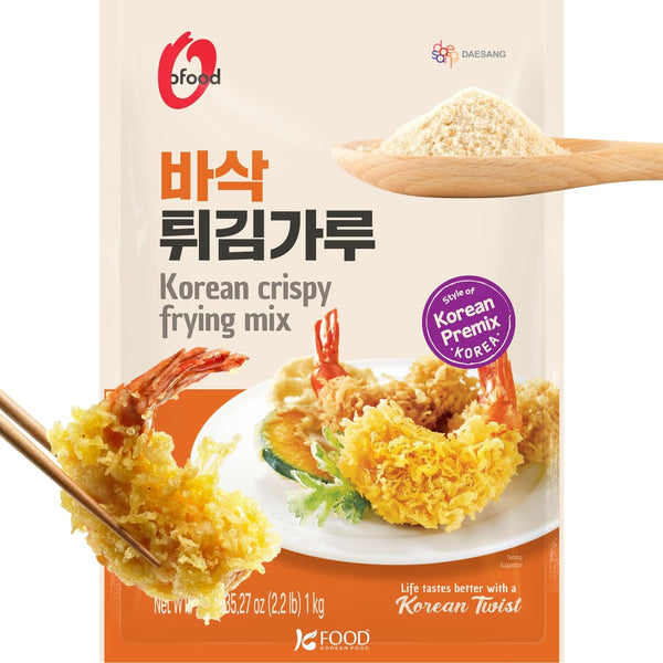 Korean Crispy Frying Mix, 2.2 lb (1 kg) Korean-Style Crispy Coating &
