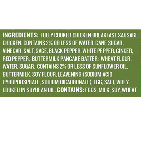 Applegate , Pancake & Chicken Sausage Stick
