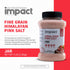 5lb Impact - Fine Himalayan Pink Sea Salt - No Additives Rich in Trace Minerals Non-GMO Gluten-Free Ideal for Low-Carb