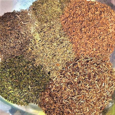 FIBROID TEA Organic Herbal Blend for Hormonal Balance & Uterine Tissue Health by Master Herbalist Khabir, Non-GMO, No