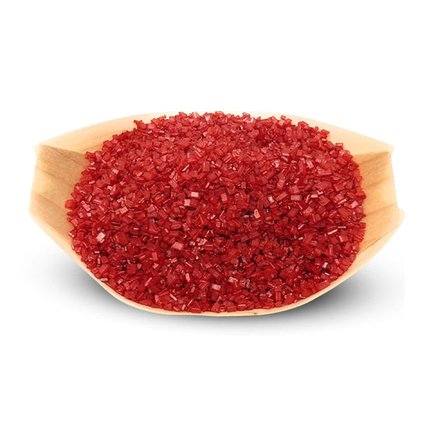 Ultimate Baker Red Decorating Sugar - Naturally Colored Large Crystal Decorating Sugar,