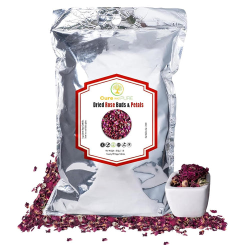 Cure With Pure Dried Rose Buds & Dried Rose Petals 1LB Edible