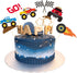 48 Pieces Monster Truck Blaze Car Cupcake Toppers, Cute Baby Shower Birthday Party Supplies